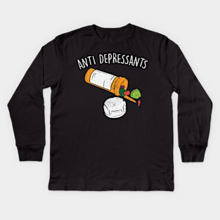 Anti Depressants Kids Long Sleeve T-Shirt